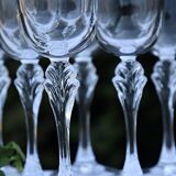 Set 6 vintage French glasses - Cristal d'Arques model Verneuil cira 1985