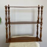 Napoleon III Wall Shelf in Walnut, 19th Century