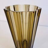 Smoked glass vase