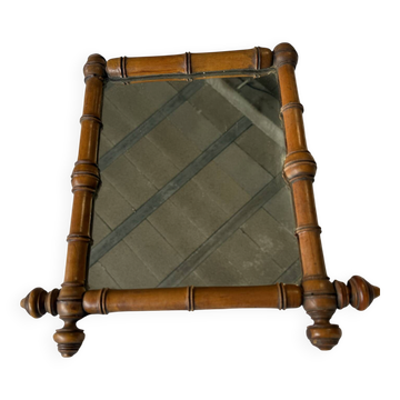Miroir faux bambou 