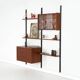 Teak wall unit PS System, Danish design, 1960s, manufactured by Randers Møb