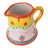 Small ceramic milk jug pitcher Signed Festin coquin
