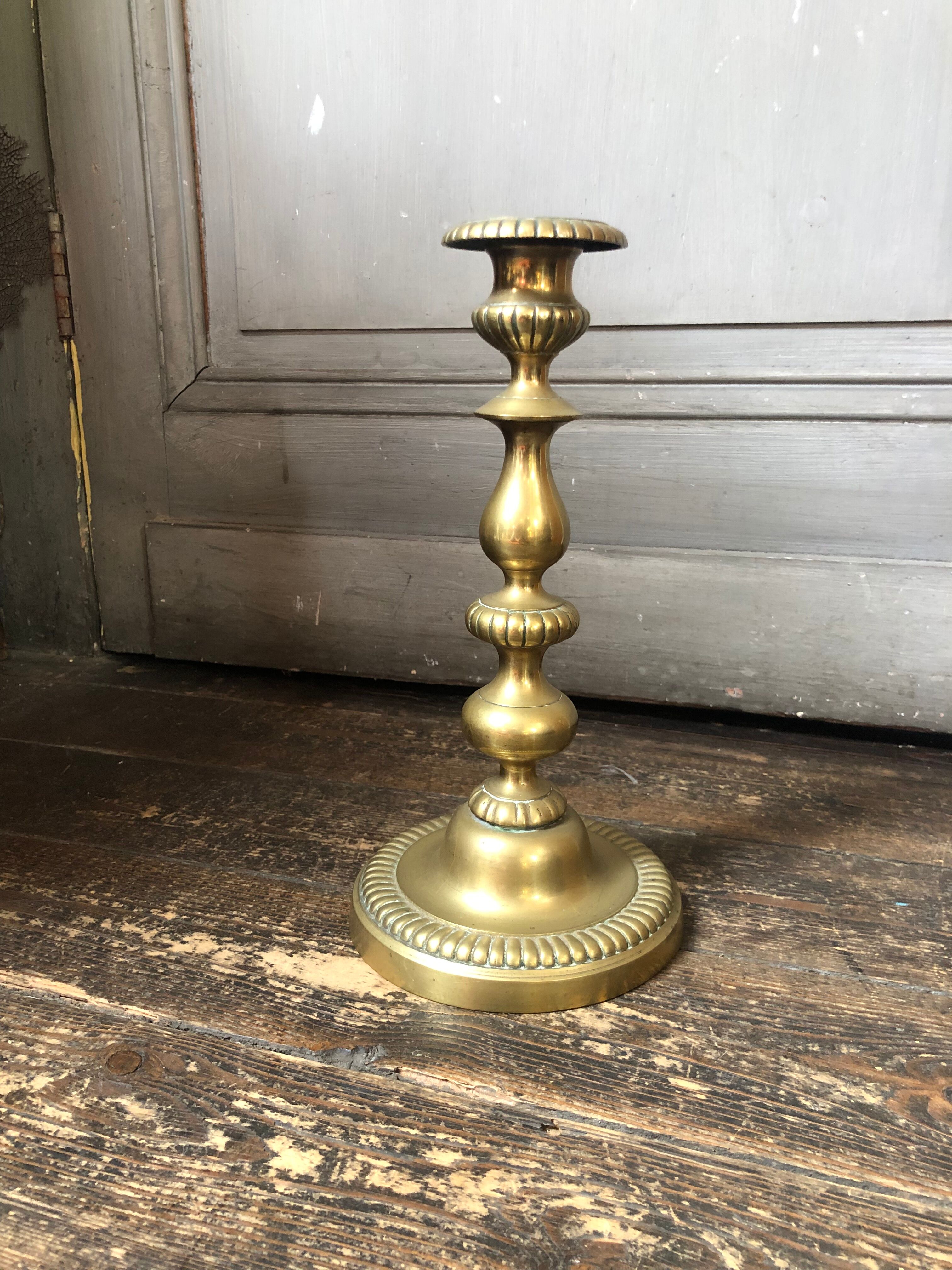Brass candle holder