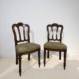 Ensemble de quatre chaises de style Umbertine
