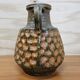 Vase vintage grand XXL Allemagne de l'Ouest Jasba 1667/35 orange