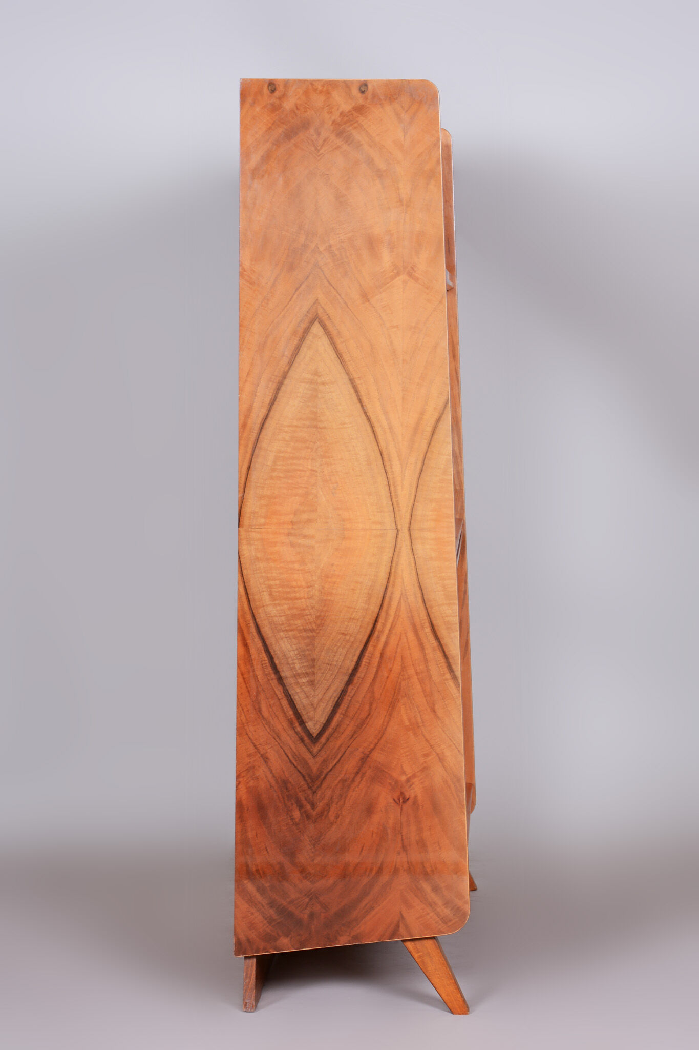 Walnut mid century bookcase 1950s czechia