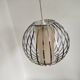 Vintage stainless steel pendant light, 1990s