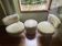 Lot of 2 chairs and a Pelfran pouffe.
