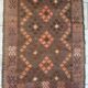 Vintage Anatolian kilim rug 170x96 cm made of natural wools.