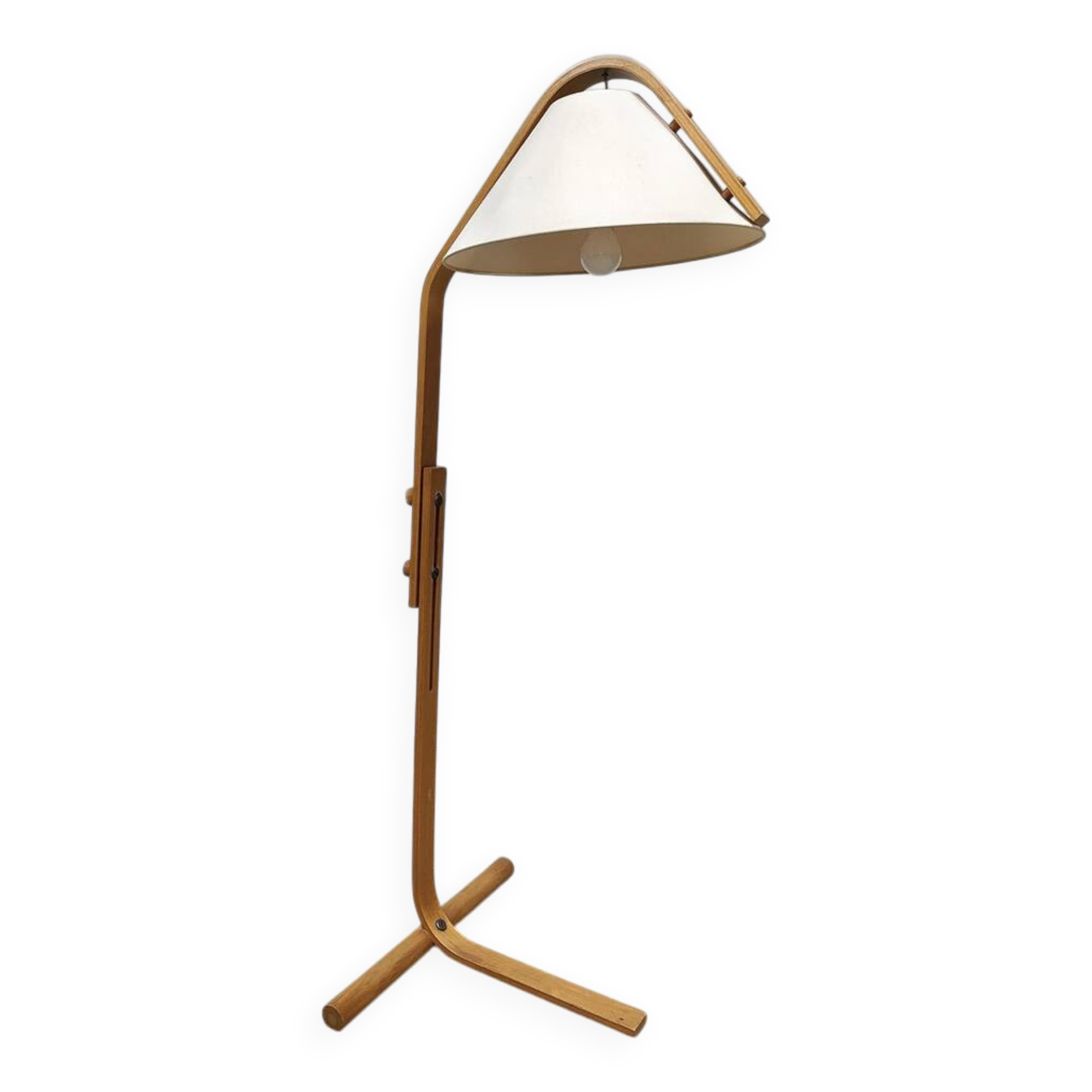 Domus floor lamp with vintage Swedish design by Jan Wickelgren.