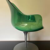 Green Champagne Chair by Estelle and Erwin Lavergne for Formes Nouvelles 1957