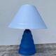 Lampe en verre bleu 1990