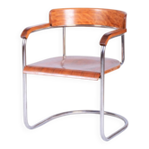 Bauhaus Armchair in Walnut and Beech by H. Gottwald, 1930s