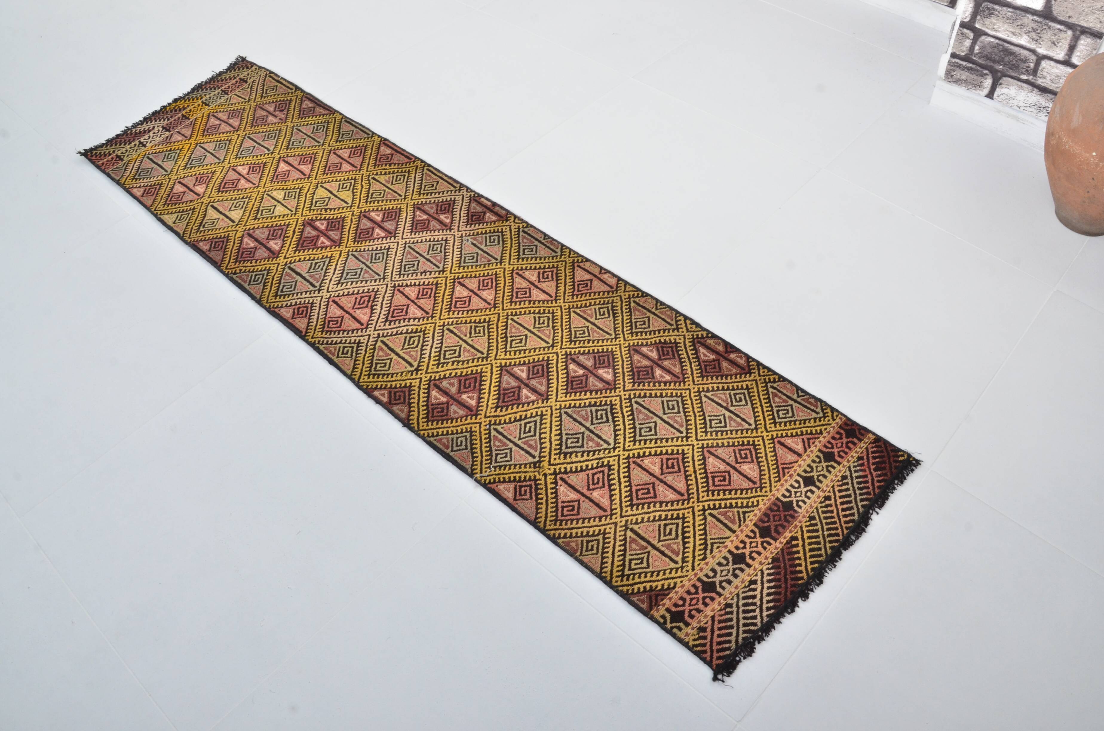 Turkish Handwoven Antique Kilim 3402