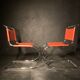 Pair model chair MR10 design Ludwig Mies Van Der Rohe