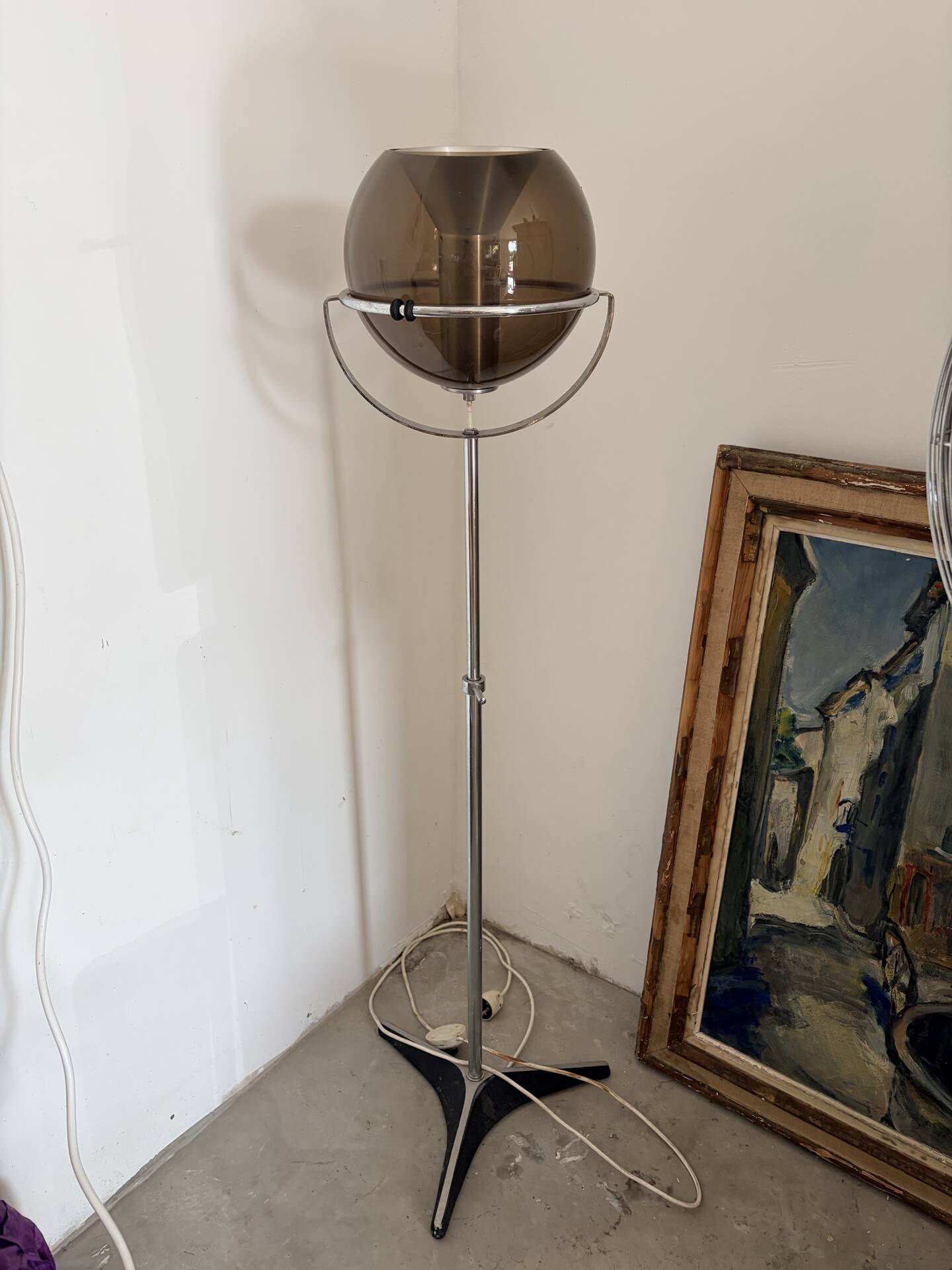 Lampadaire vintage Raak globe 2000