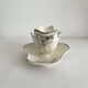 Old iron earthenware sauce boat "Réjane" Longwy