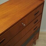 Teak chest of drawers, Danish design, 1970s, production: Denmark