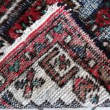 Tapis Vintage Hamadan en Laine (55cm x 88cm), Années 1970