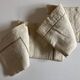 Pair of woven raw linen canvas pillowcases