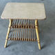 Bamboo and rattan side table with magazine rack – Years