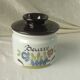 Water butter dish in faiece desvres gabriel fourmaintreau decor chaumiere
