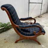 Checkered Chesterfield armchair 1950-1959