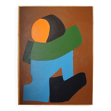Colorful figurative abstract "You and me"