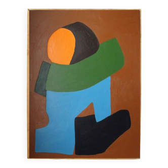 Colorful figurative abstract "You and me"