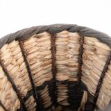 Vintage Handwoven Vase, Grass Home Decor, Straw Interior Design, Handmade