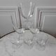 Lot of 6 engraved crystal glasses 30-40 years