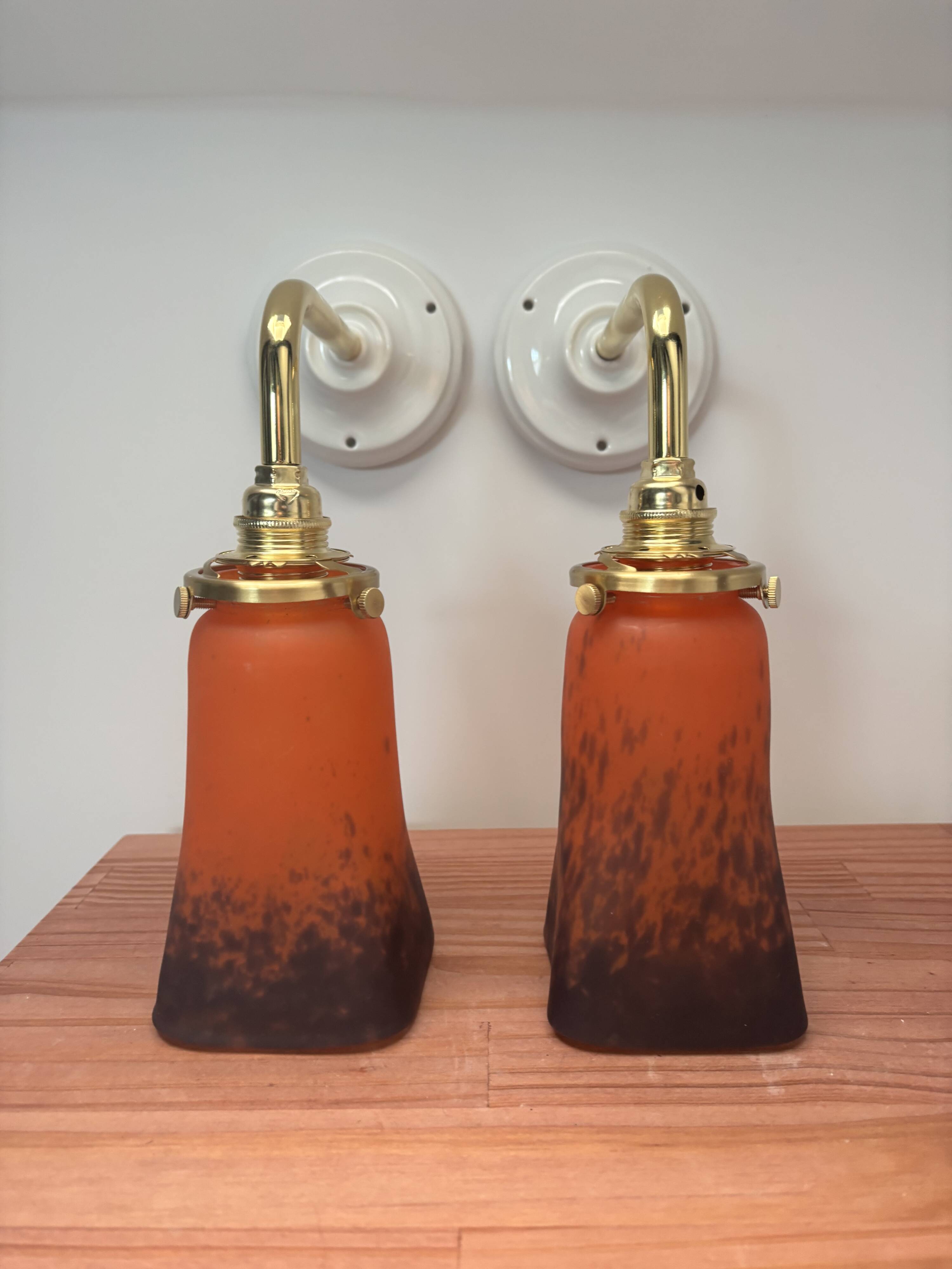 Pair of Art Deco wall sconces
