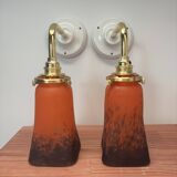 Paire d’appliques murales Art Deco