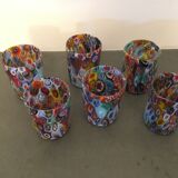 Set of 6 "Goto" water glasses from Murrisa in Murano glass, Italy