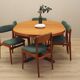 Set of six teak chairs, Danish design, 1960s, manufacture: N. & K. Bundgaar
