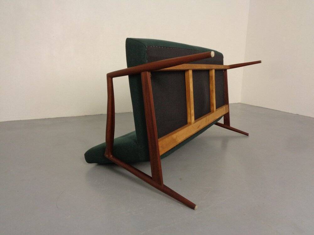 Organic Teak Sofa by Hartmut Lohmeyer for Wilkhahn, 1960s