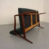 Organic Teak Sofa by Hartmut Lohmeyer for Wilkhahn, 1960s