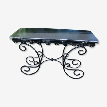 Old wrought iron console