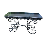Old wrought iron console
