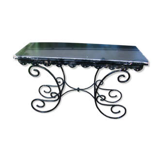 Old wrought iron console