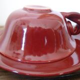Cup twisted handle and saucer