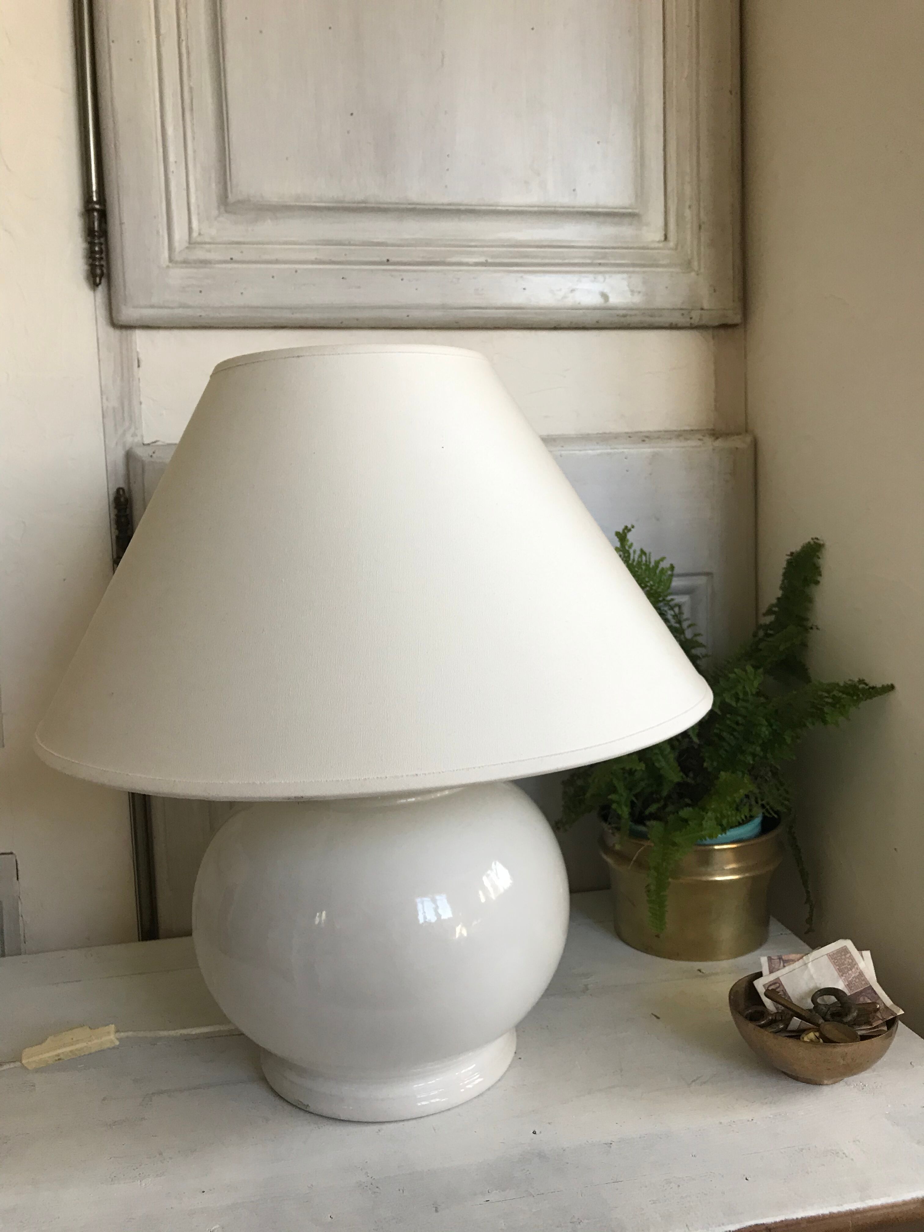 Vintage ceramic lamp foot