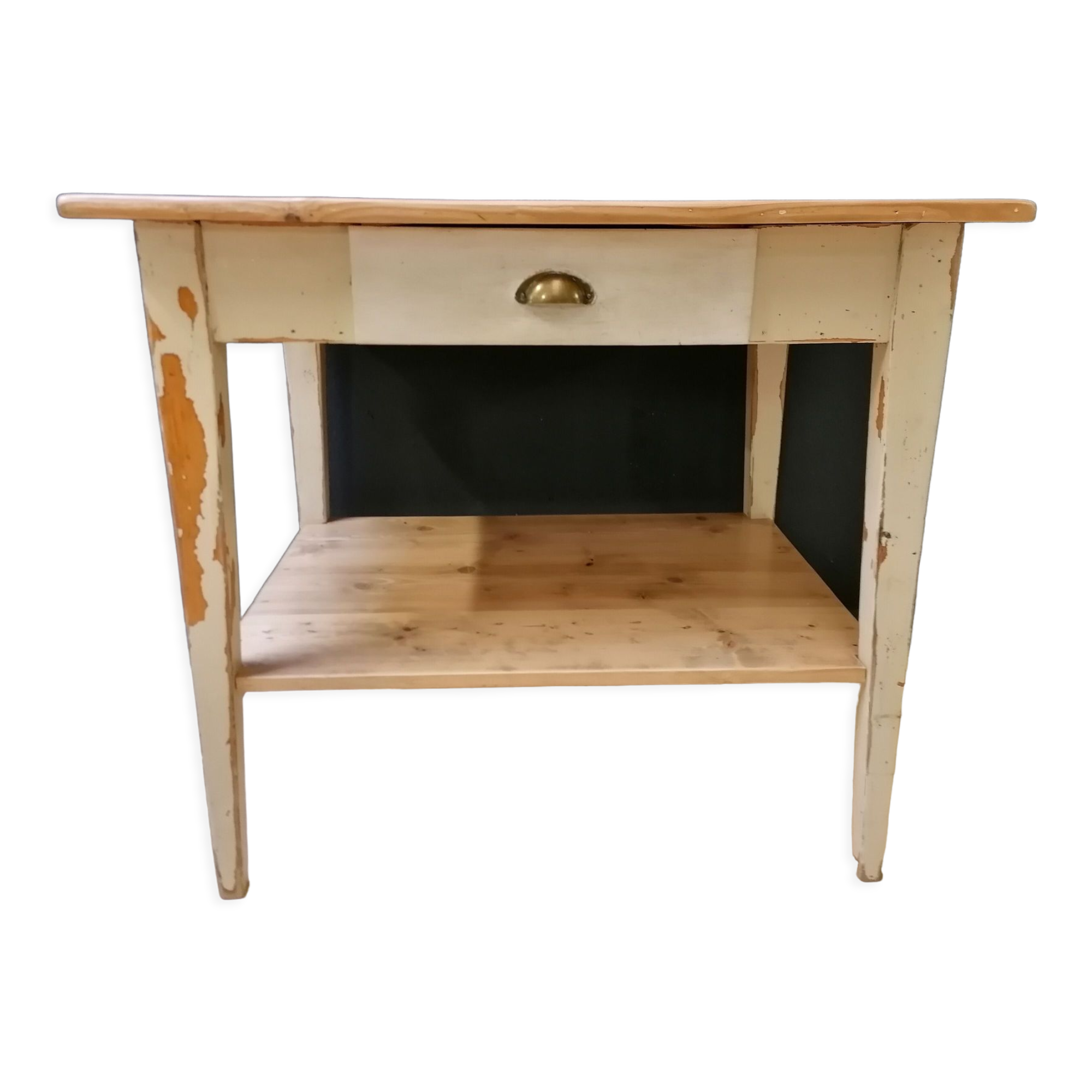 Vintage wooden desk table