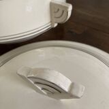 Art Deco Soup Tureen - Cream White