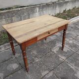 Old solid wood bistro table