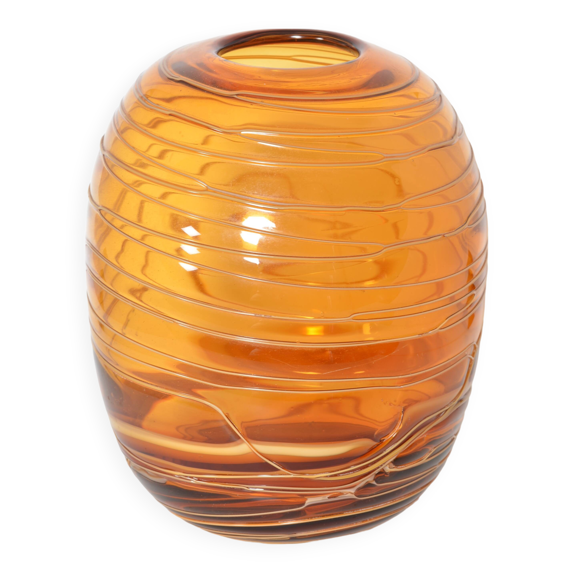 Amber Murano vase