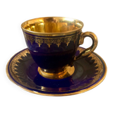 A cup of tea with stamped sub-cup - Porcelaine de Limoges 1957