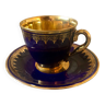 Une tasse de thé avec sous tasse estampillée - Porcelaine de Limoges 1957