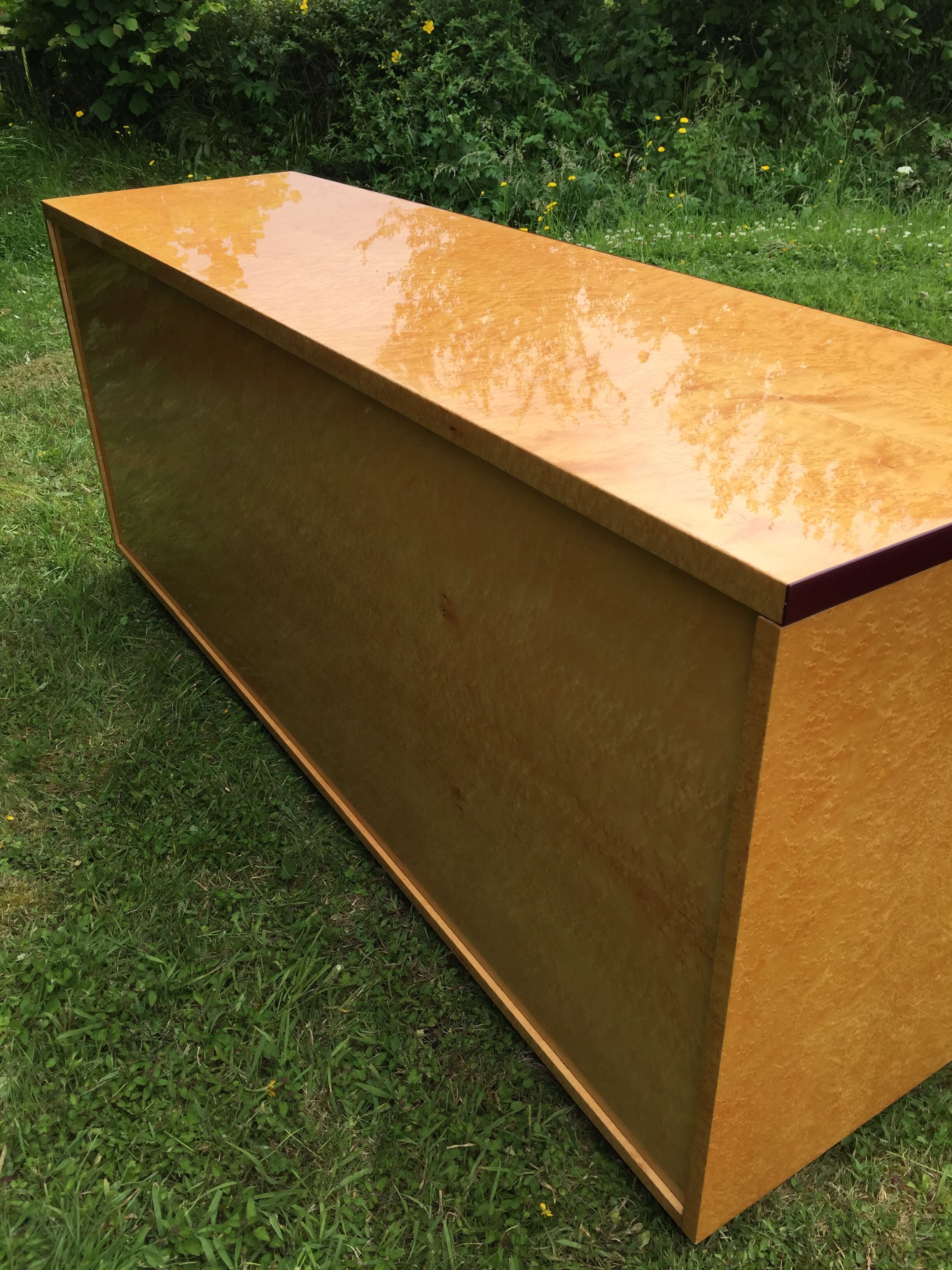 Vintage sycamore sideboard Mario Sabot 1970