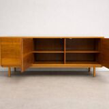 Mid-century modern Scandinavian style sideboard in warm wood veneer, 1960s–1970s
